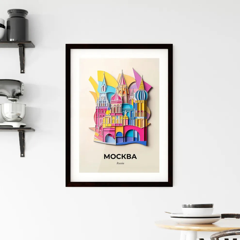 Vivid Moscow, Russia, Framed Wall Art