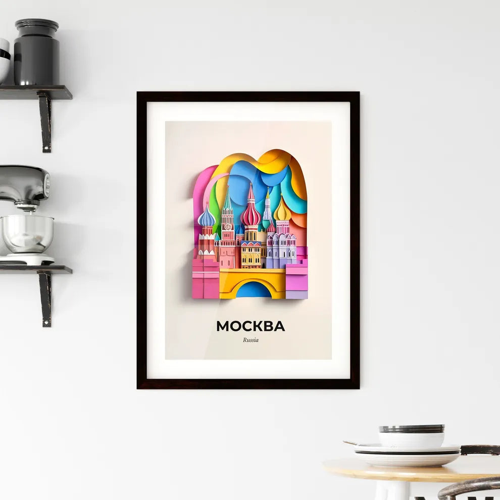 Vivid Moscow, Russia, Framed Wall Art