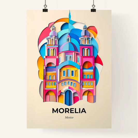 Vivid Morelia, Mexico, Colorful Poster