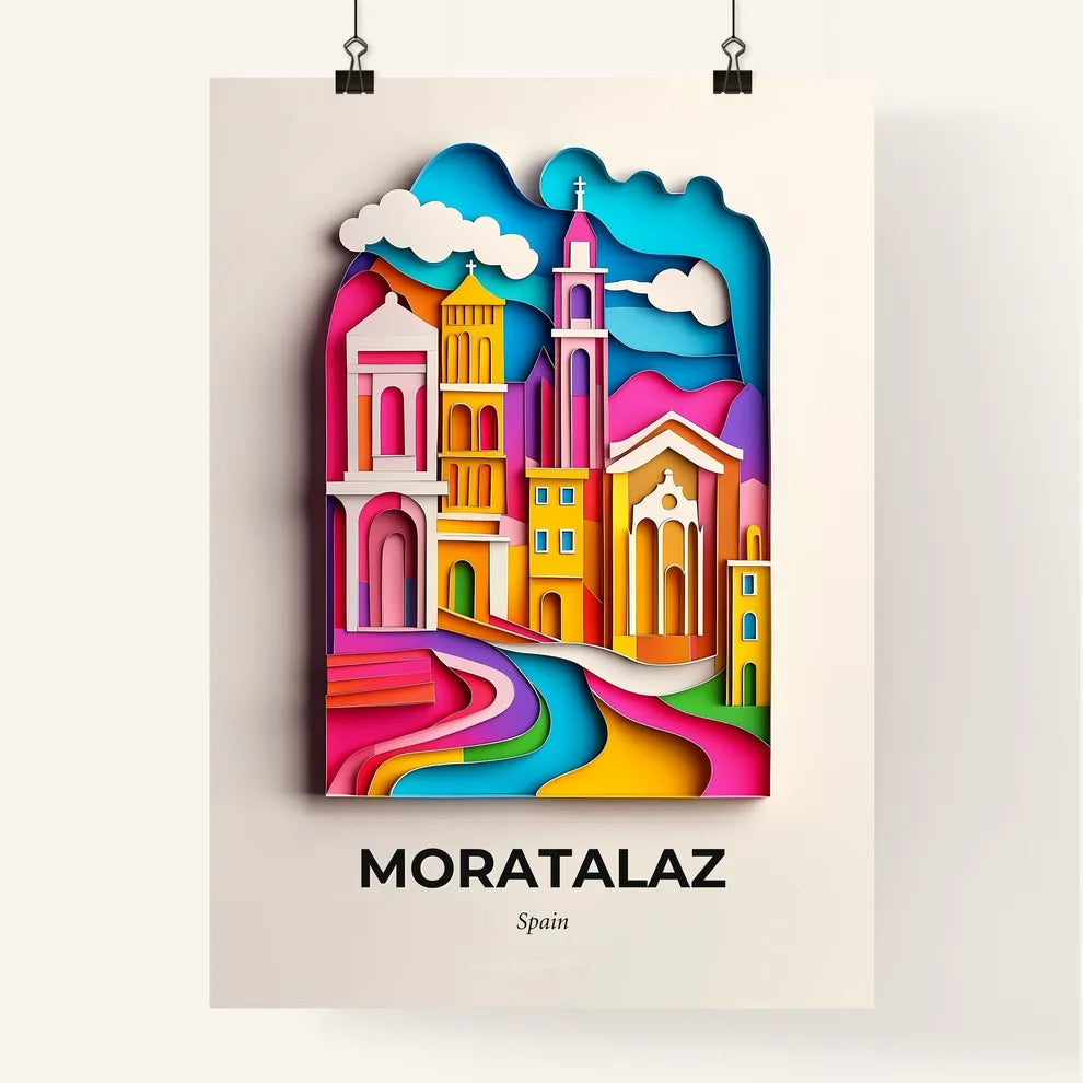 Vivid Moratalaz, Spain, Colorful Poster