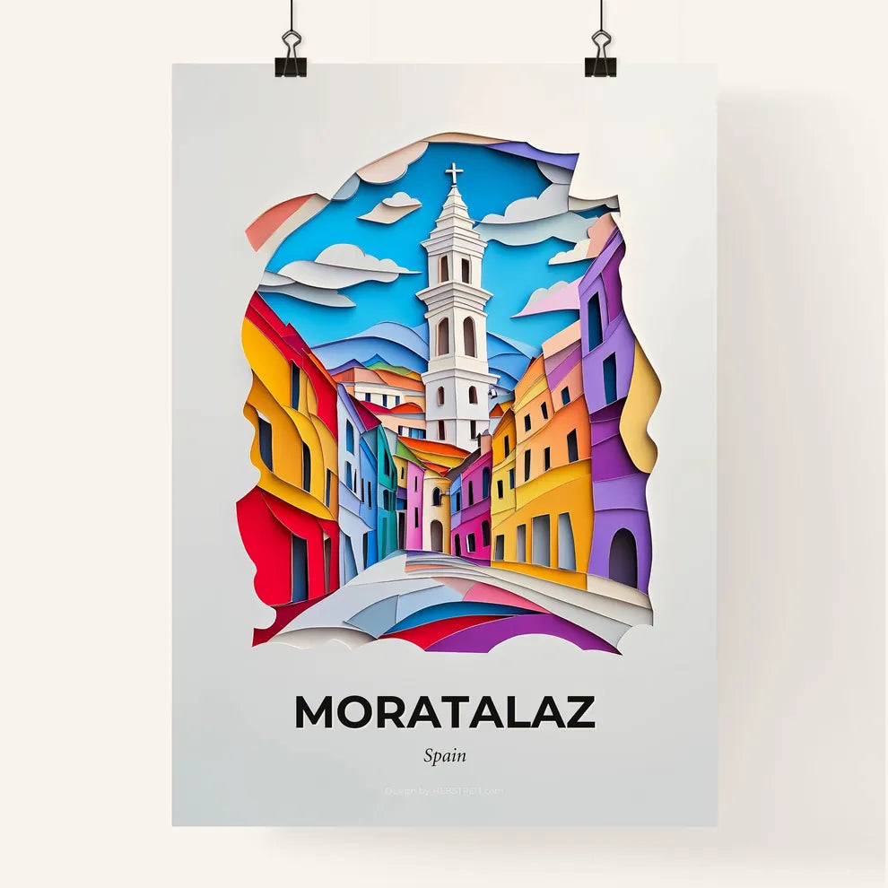 Vivid Moratalaz, Spain, Colorful Poster