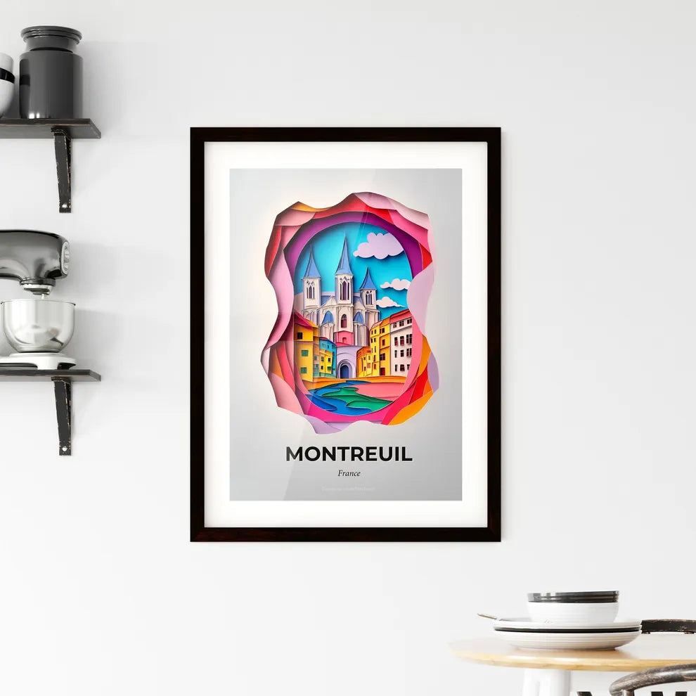Vivid Montreuil, France, Framed Wall Art