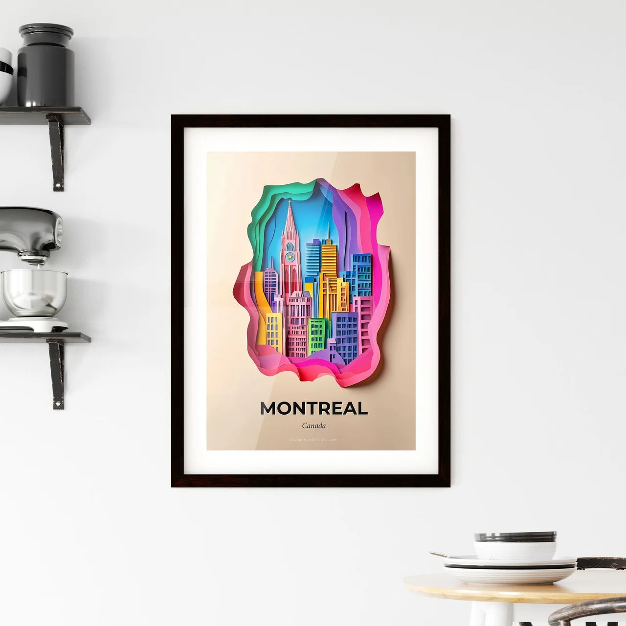 Vivid Montreal, Canada, Framed Wall Art