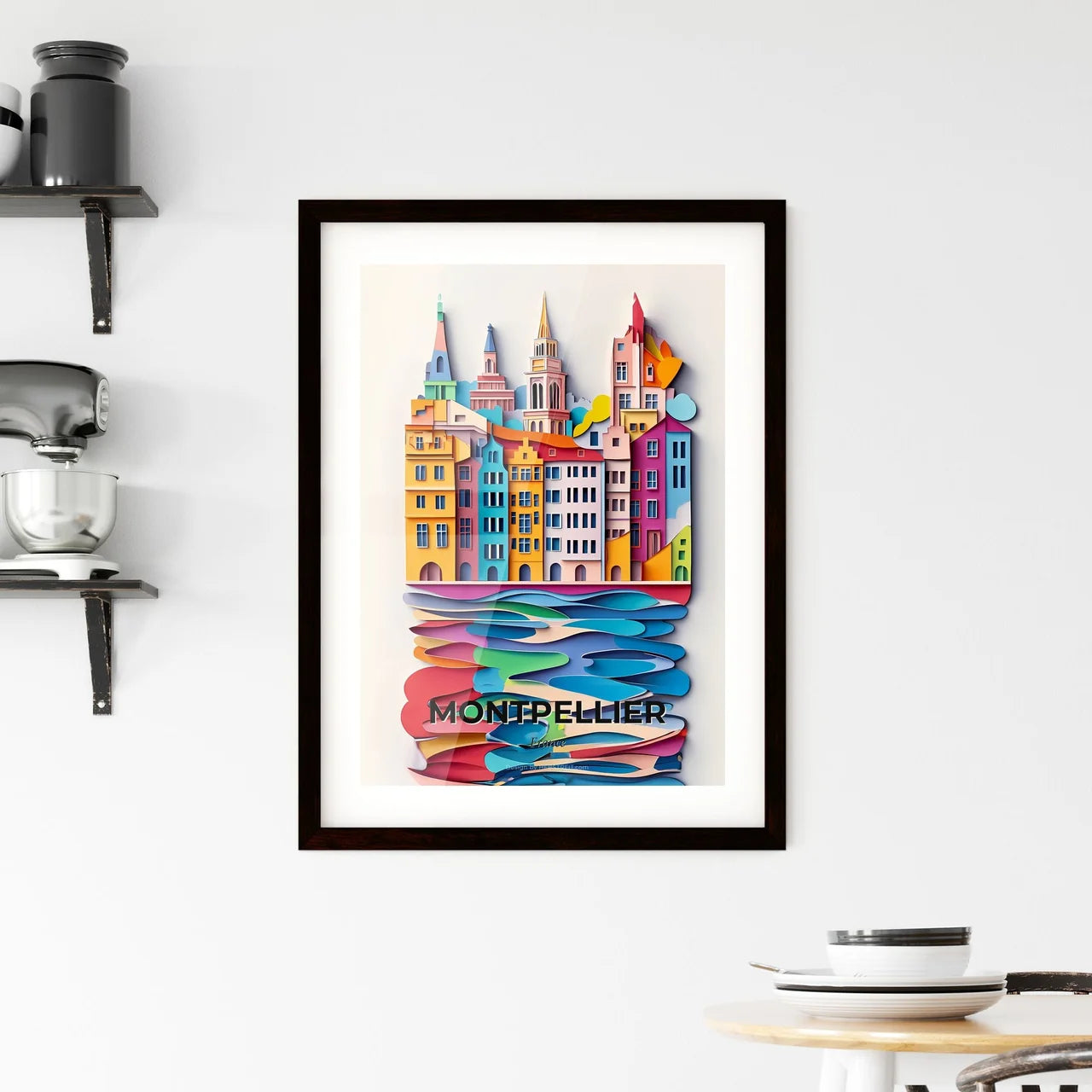 Vivid Montpellier, France, Framed Wall Art