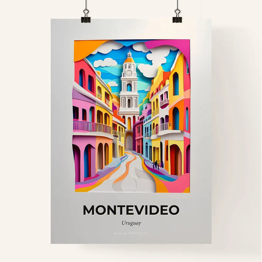 Vivid Montevideo, Uruguay, Colorful Poster