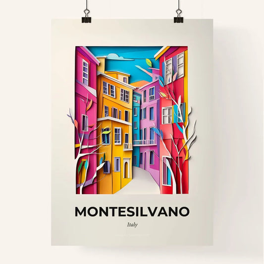 Vivid Montesilvano, Italy, Colorful Poster