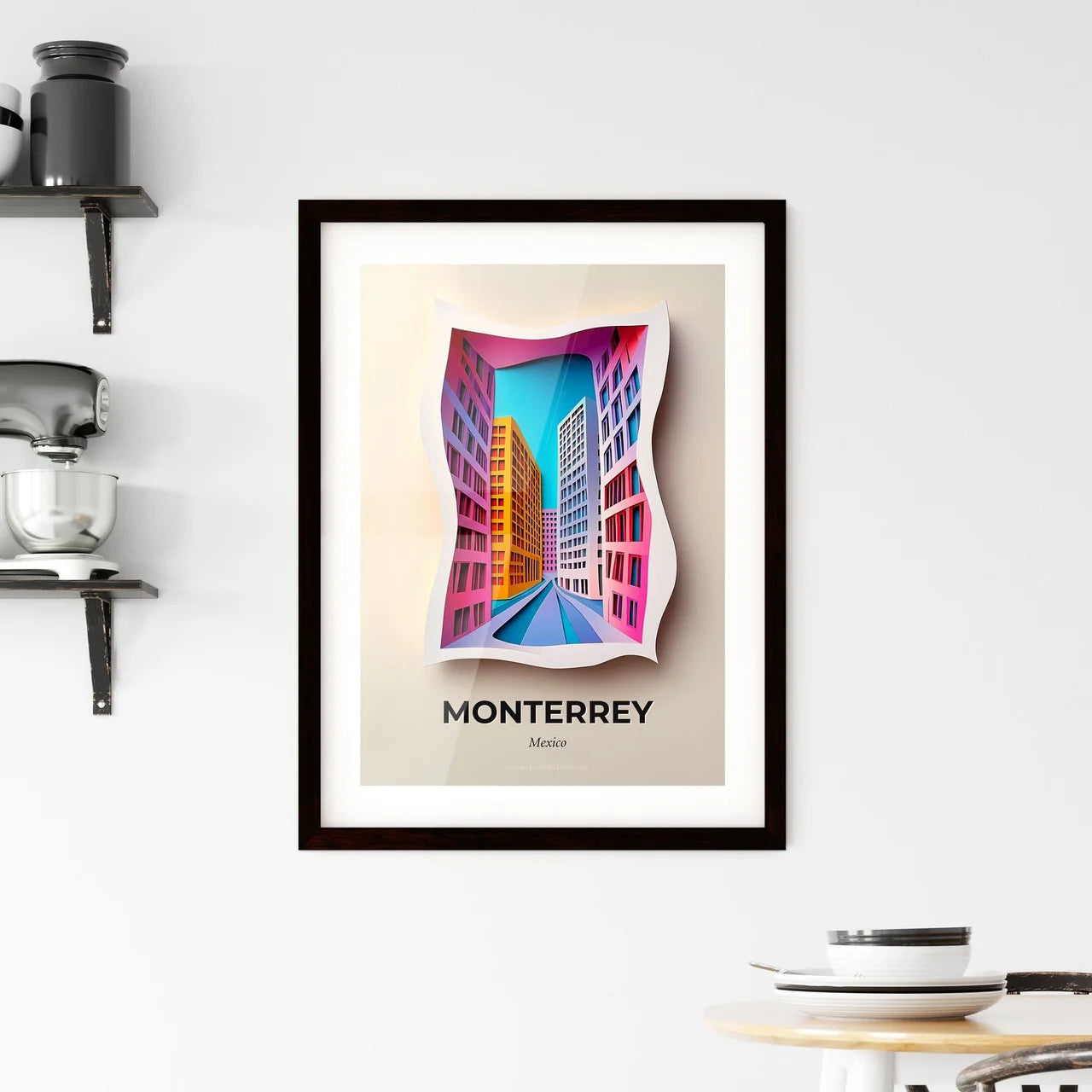 Vivid Monterrey, Mexico, Framed Wall Art