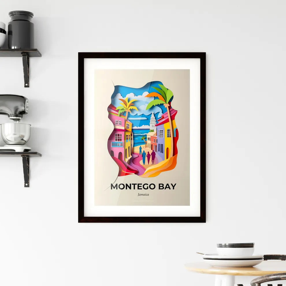 Vivid Montego Bay, Jamaica, Framed Wall Art