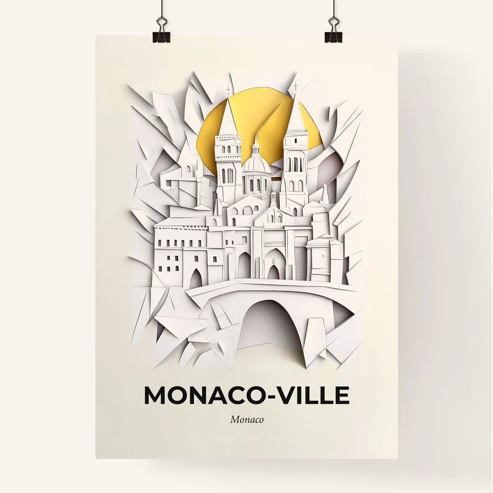 Vivid Monac, Colorful Poster