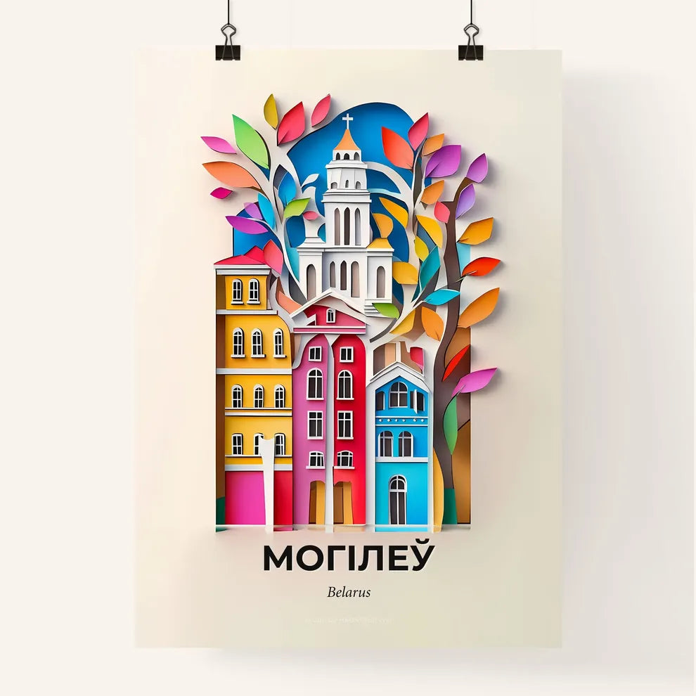 Vivid Mogilev, Belarus, Colorful Poster