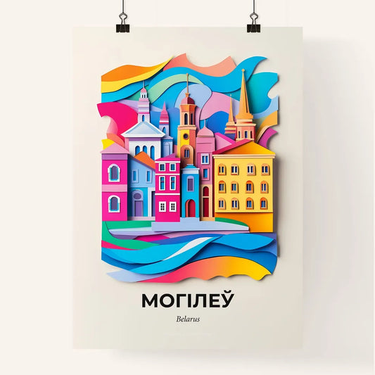 Vivid Mogilev, Belarus, Colorful Poster