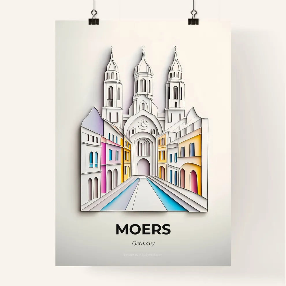 Vivid Moers, Germany, Colorful Poster