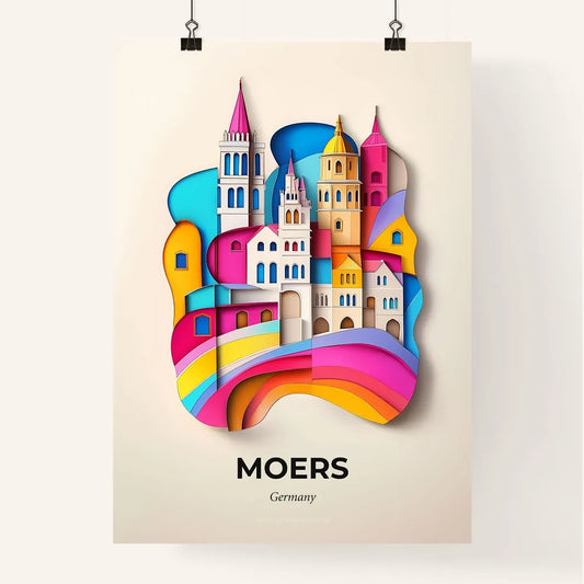 Vivid Moers, Germany, Colorful Poster