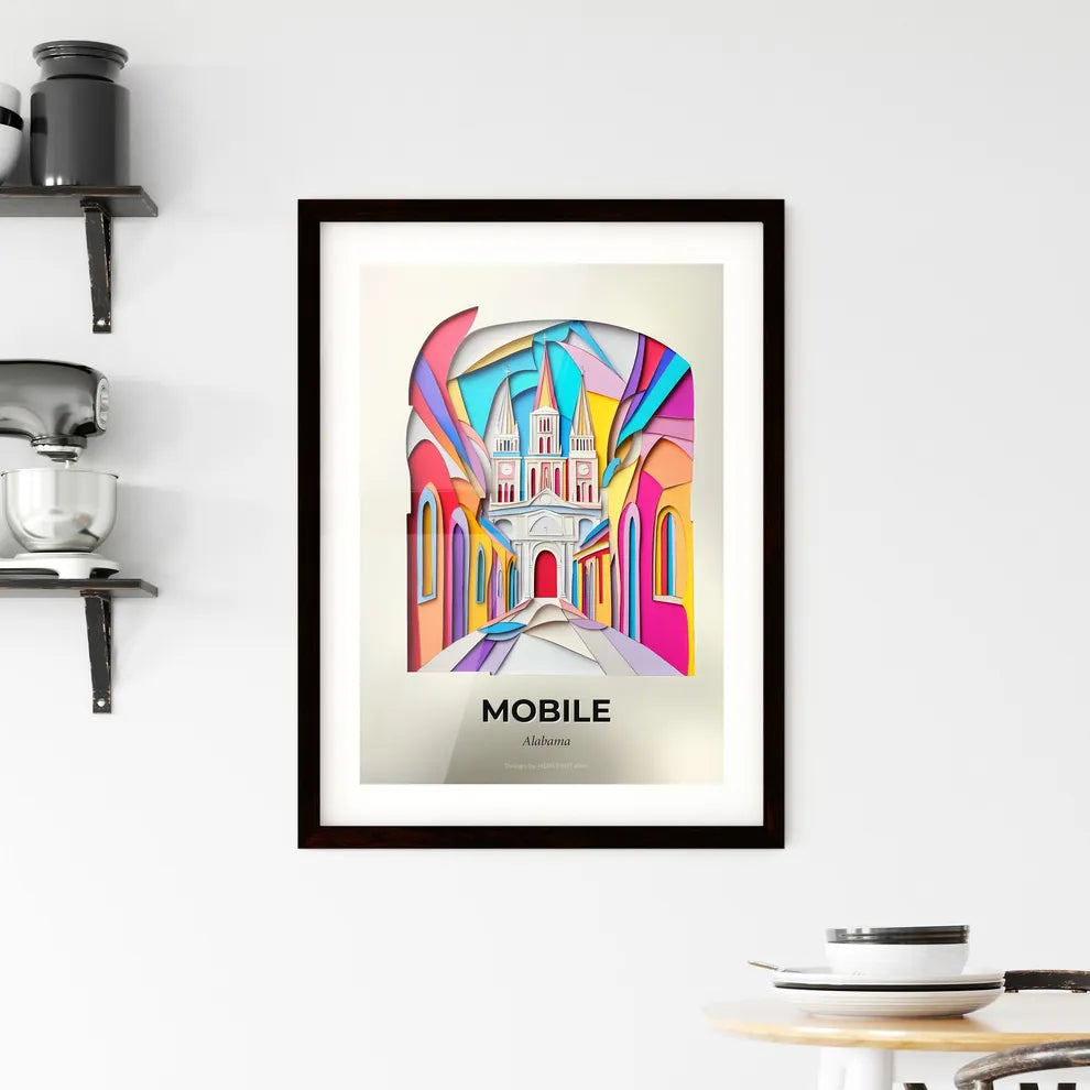 Vivid Mobile, Alabama, Framed Wall Art