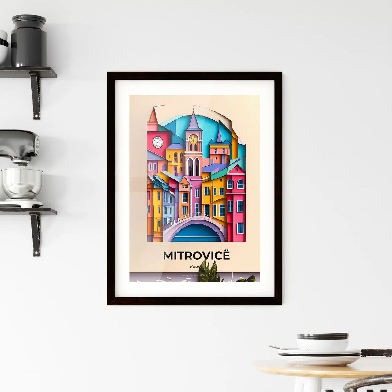 Vivid Mitrovicë / Kosovska Mitrovica, Kosovo, Framed Wall Art