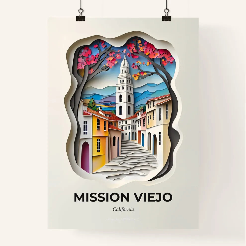 Vivid Mission Viejo, California, Colorful Poster