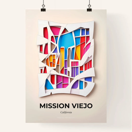 Vivid Mission Viejo, California, Colorful Poster