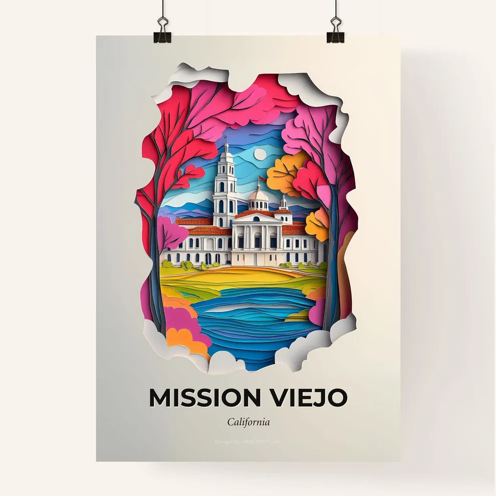 Vivid Mission Viejo, California, Colorful Poster