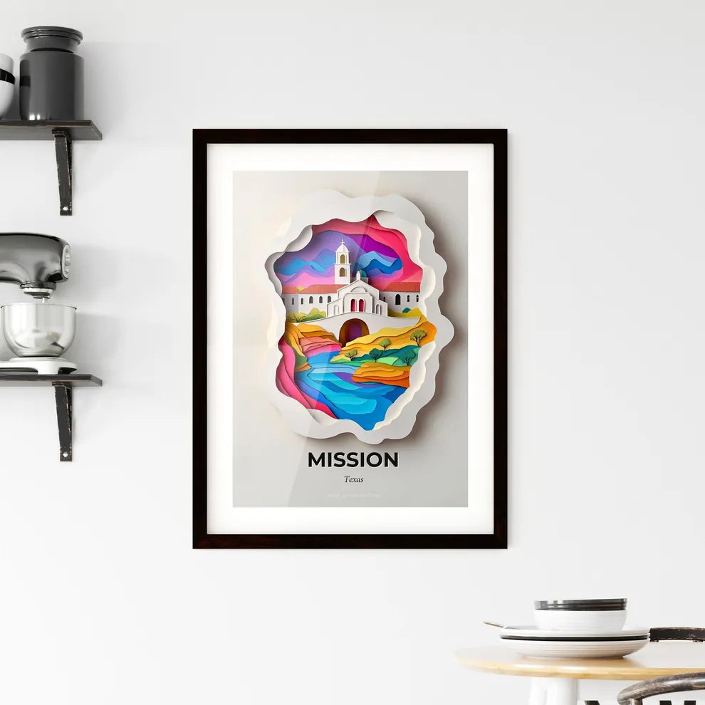 Vivid Mission, Texas, Framed Wall Art