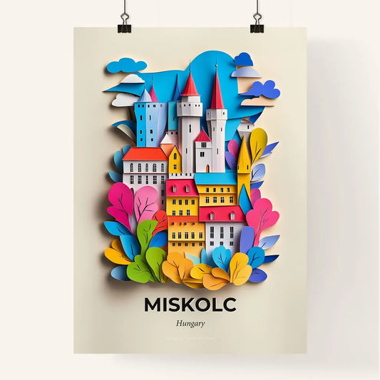 Vivid Miskolc, Hungary, Colorful Poster
