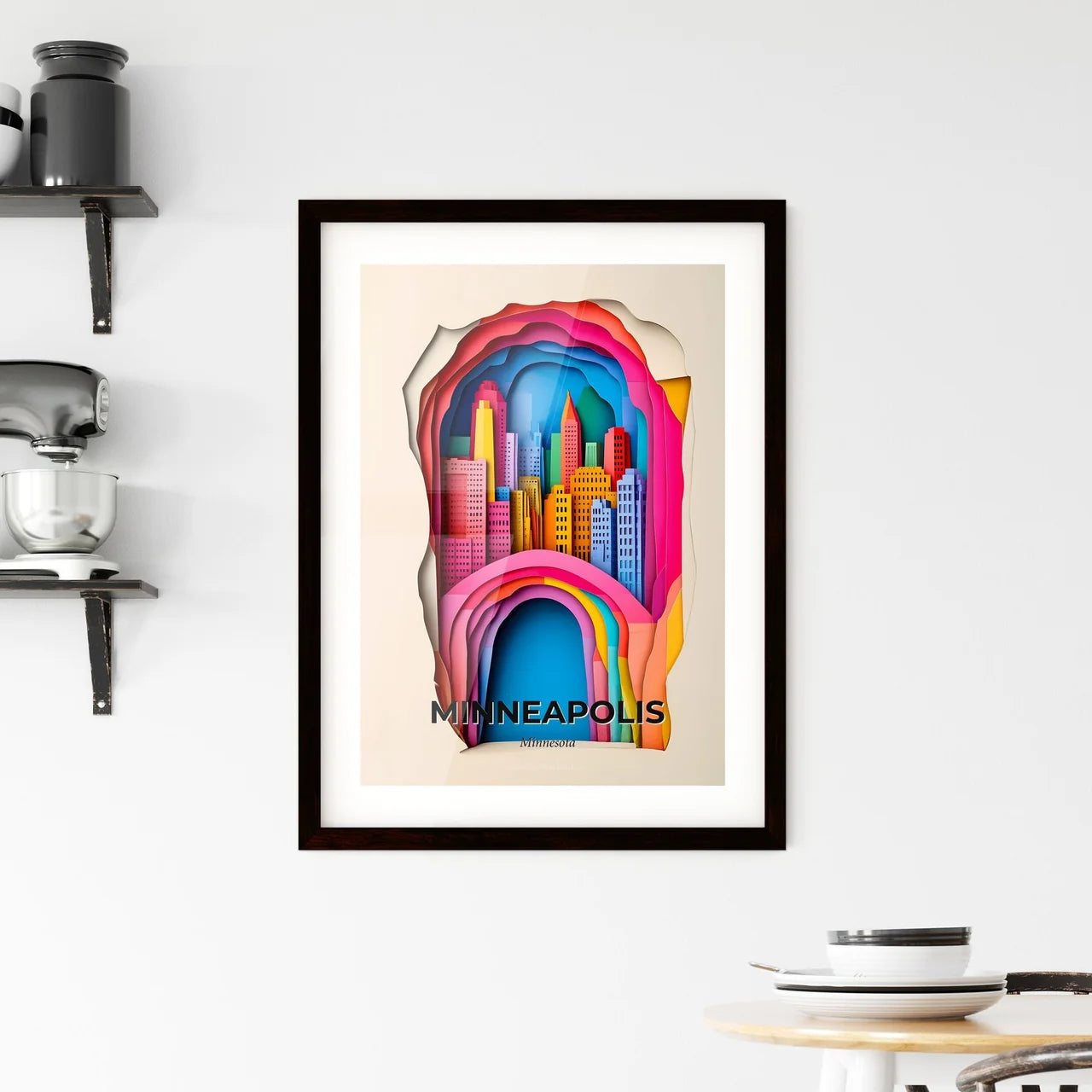 Vivid Minneapolis, Minnesota, Framed Wall Art