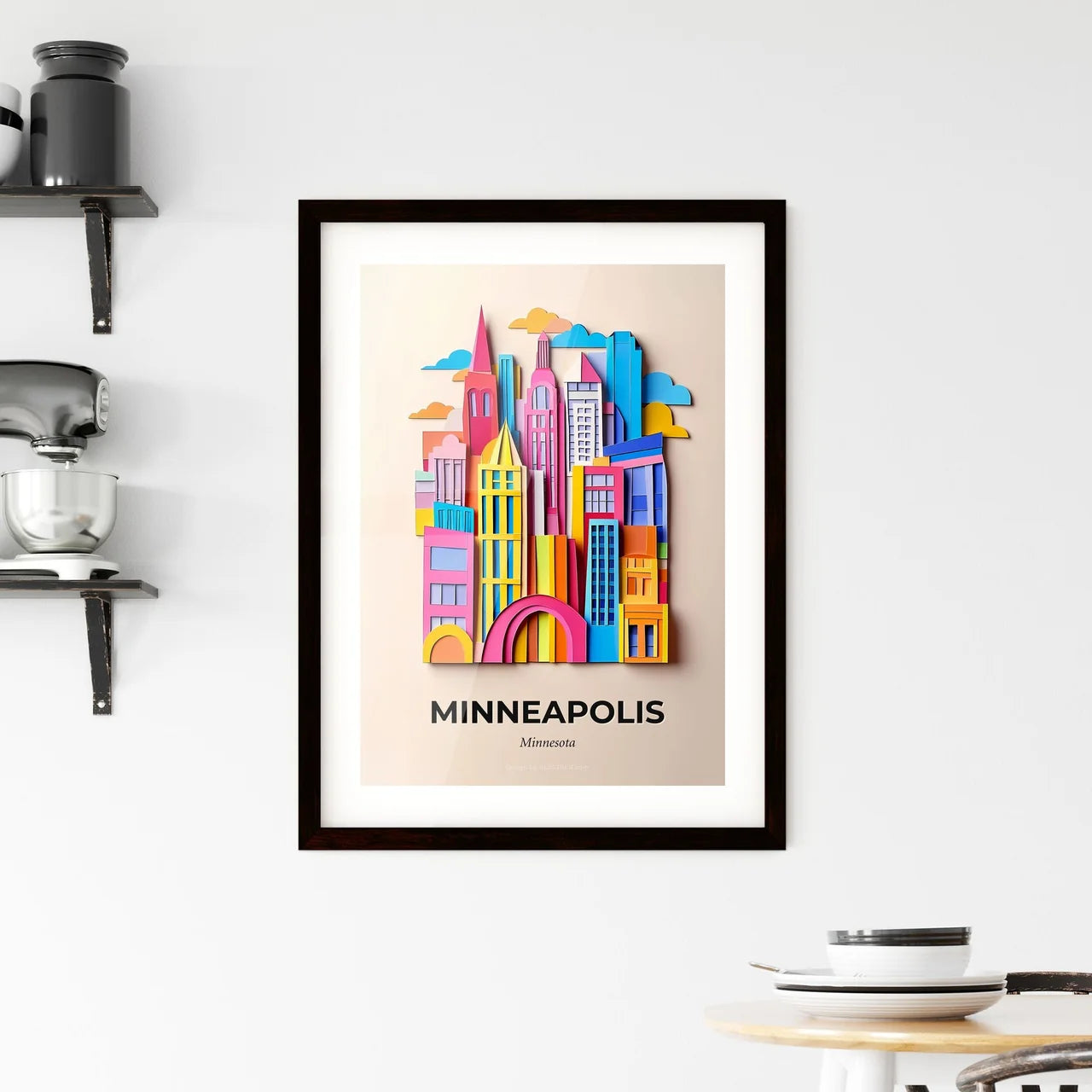 Vivid Minneapolis, Minnesota, Framed Wall Art