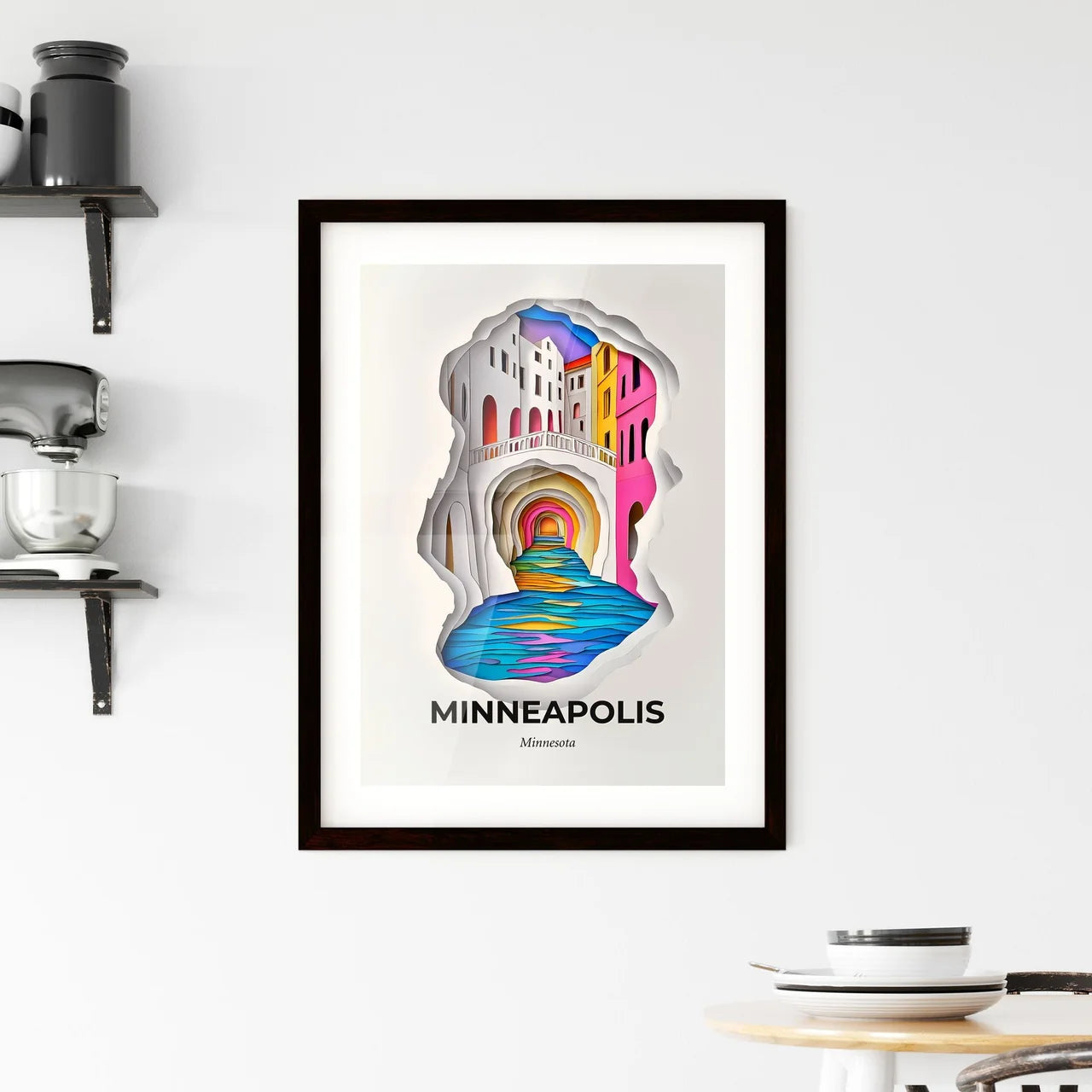 Vivid Minneapolis, Minnesota, Framed Wall Art
