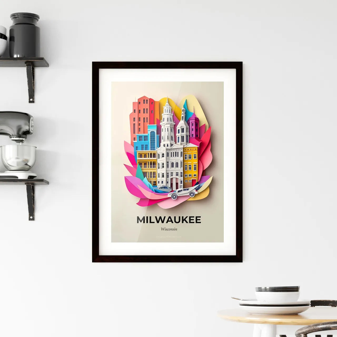 Vivid Milwaukee, Wisconsin, Framed Wall Art