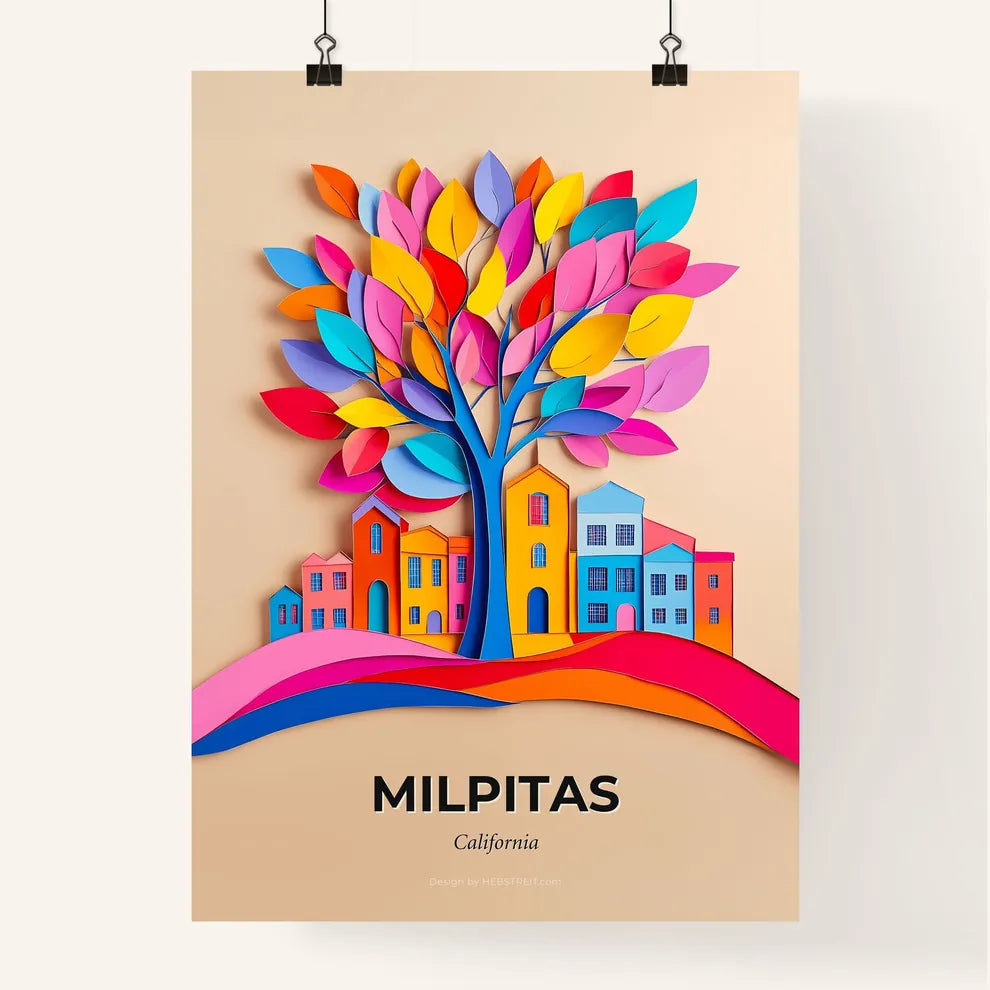 Vivid Milpitas, California, Colorful Poster