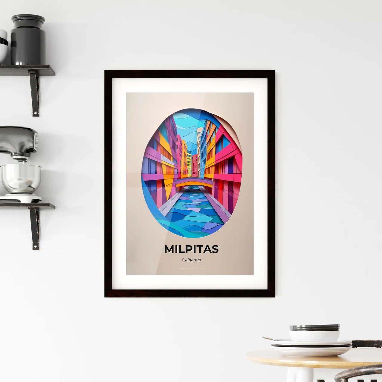 Vivid Milpitas, California, Framed Wall Art
