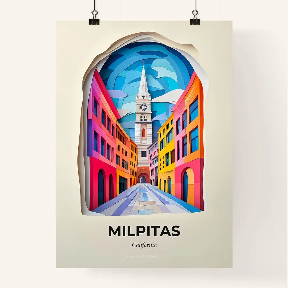 Vivid Milpitas, California, Colorful Poster