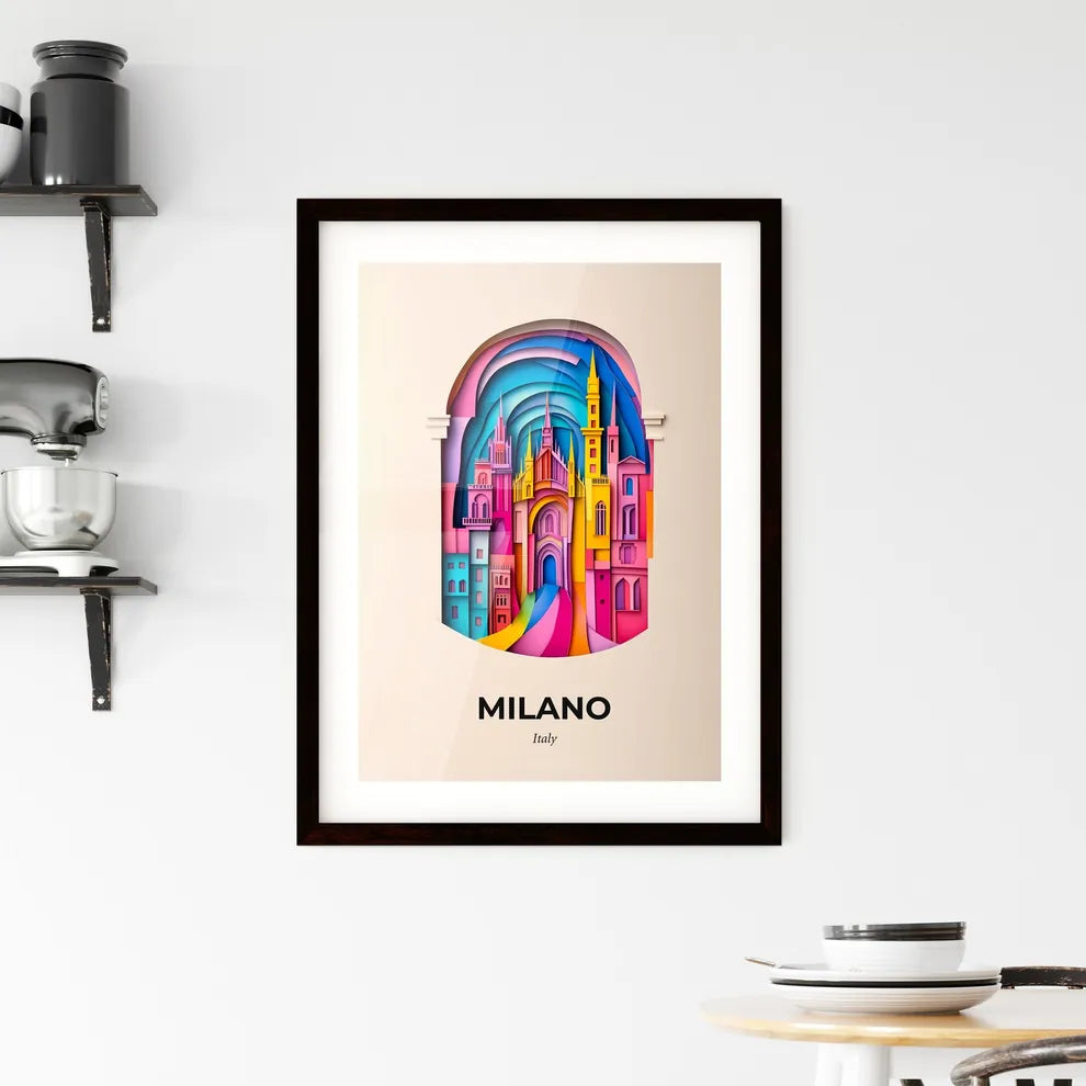 Vivid Milan, Italy, Framed Wall Art