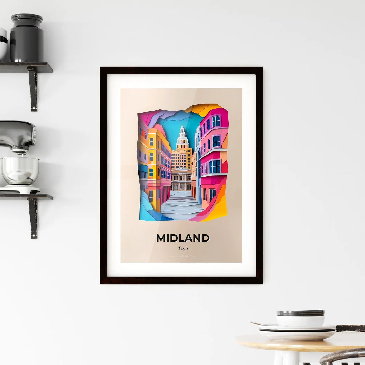 Vivid Midland, Texas, Framed Wall Art