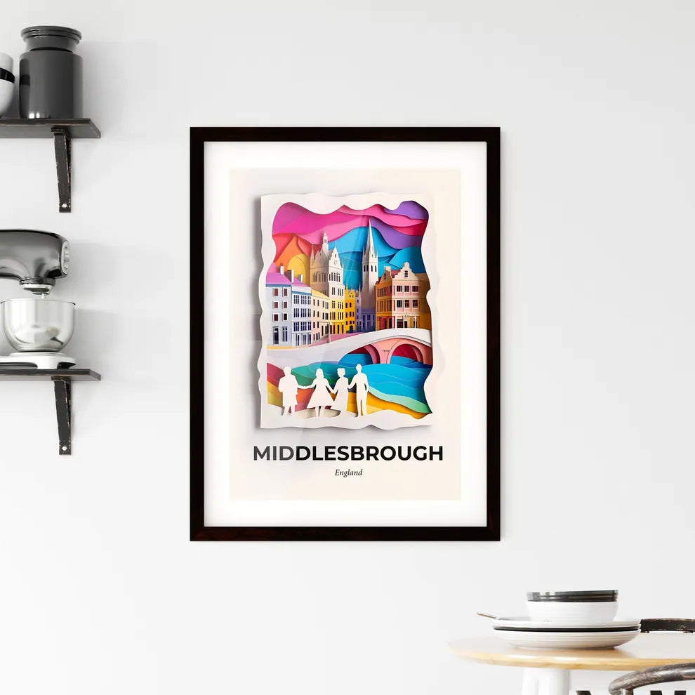Vivid Middlesbrough, England, Framed Wall Art