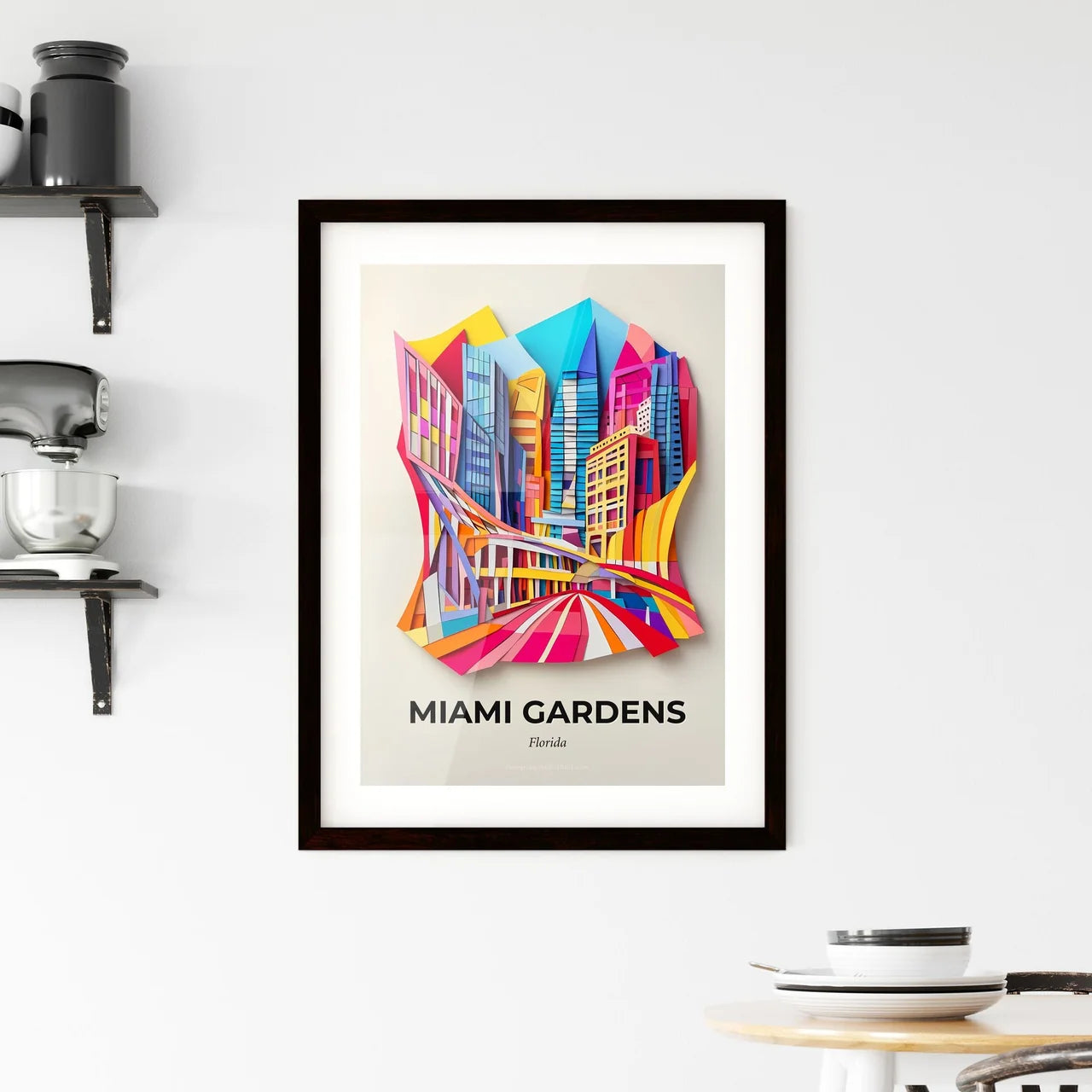 Vivid Miami Gardens, Florida, Framed Wall Art