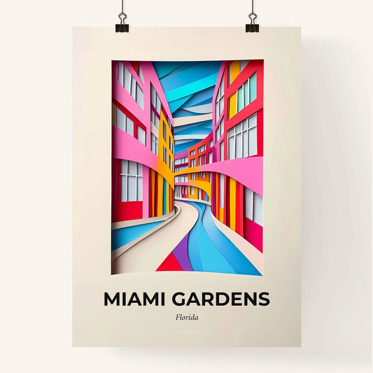 Vivid Miami Gardens, Florida, Colorful Poster
