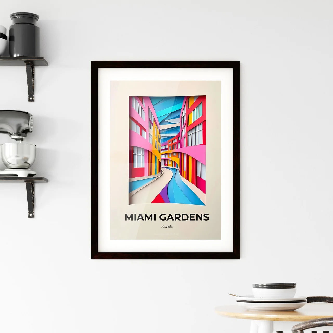 Vivid Miami Gardens, Florida, Framed Wall Art