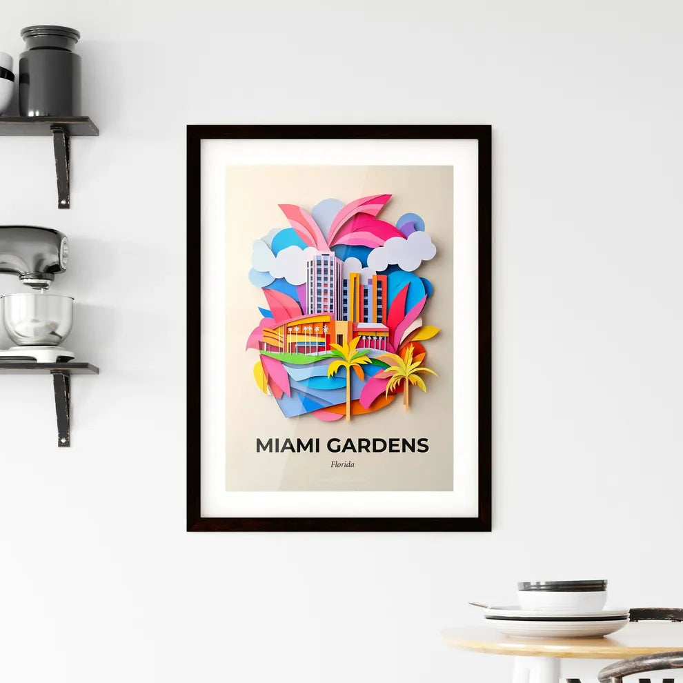 Vivid Miami Gardens, Florida, Framed Wall Art