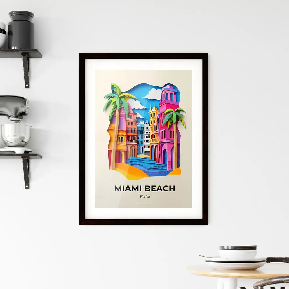 Vivid Miami Beach, Florida, Framed Wall Art