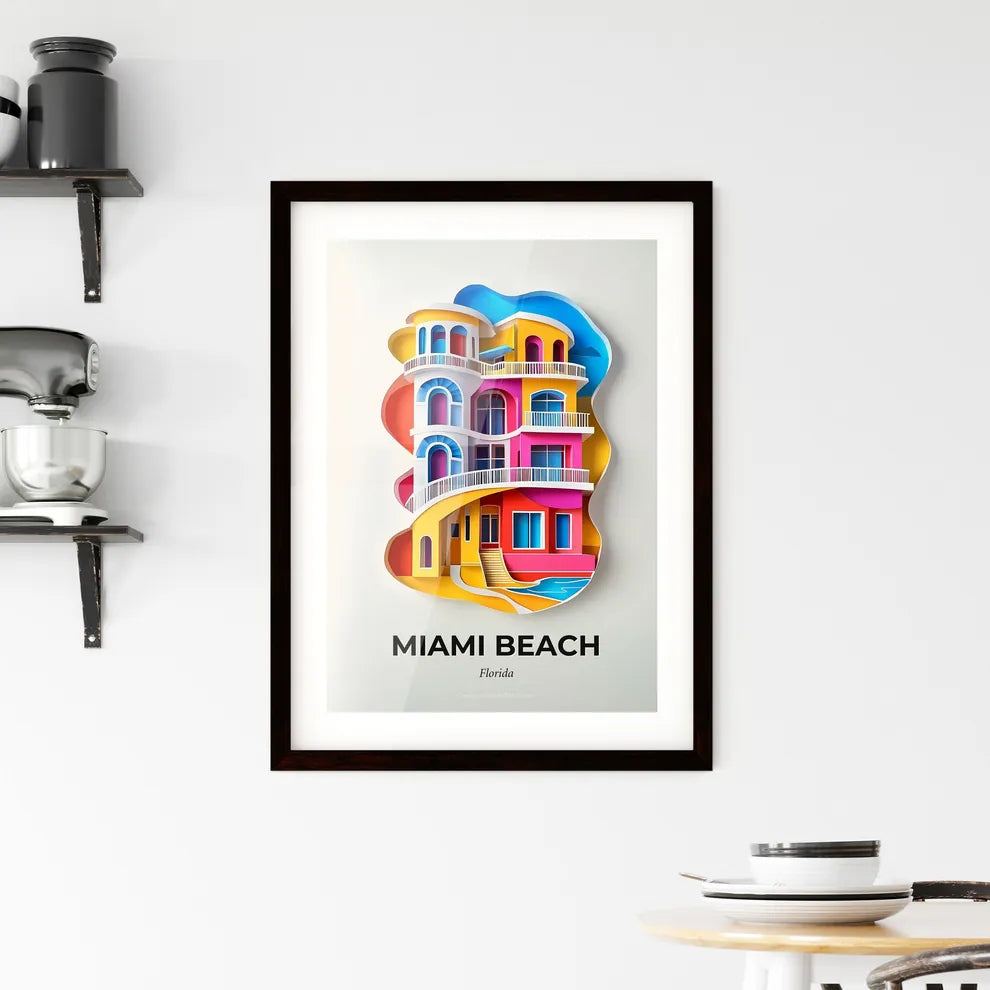 Vivid Miami Beach, Florida, Framed Wall Art