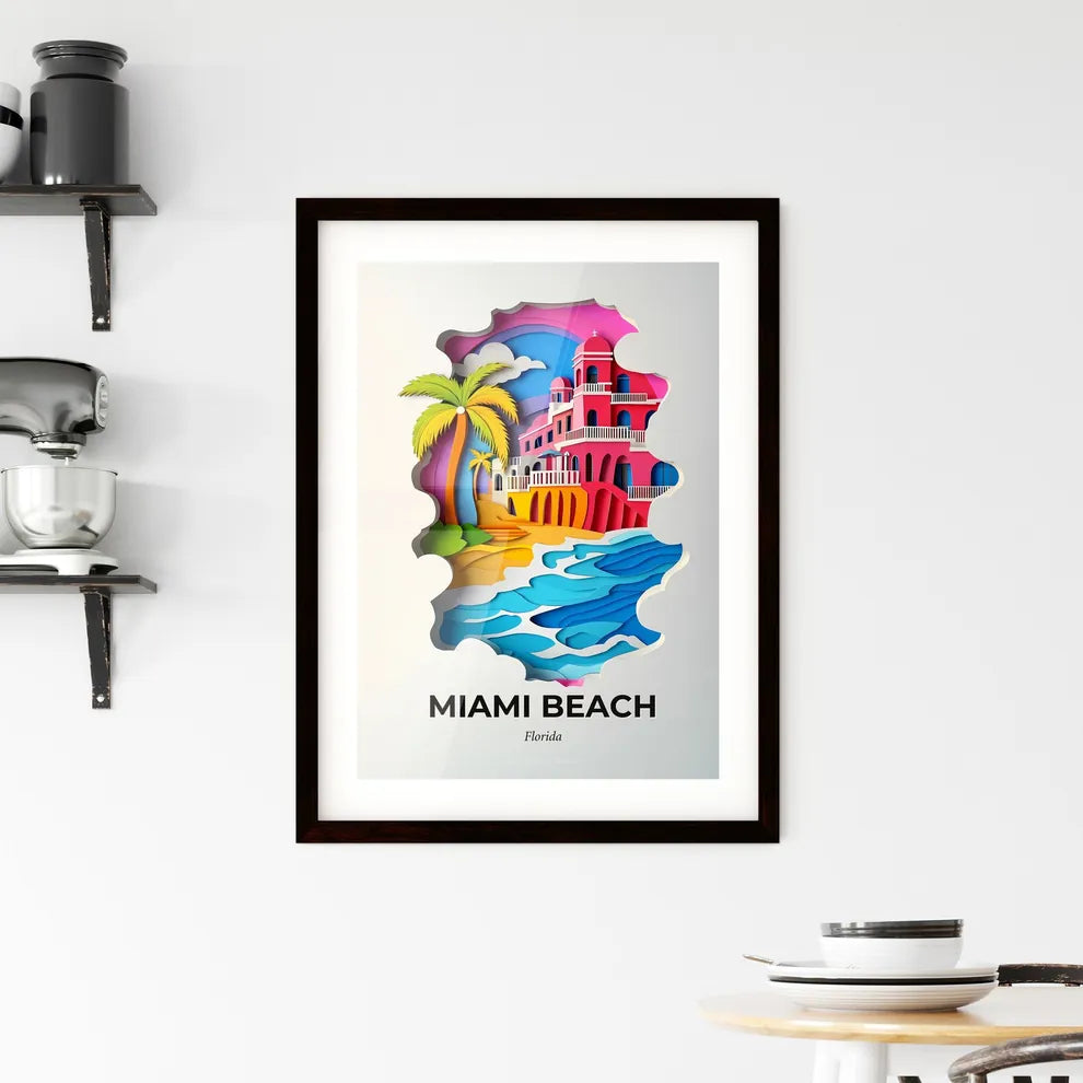 Vivid Miami Beach, Florida, Framed Wall Art