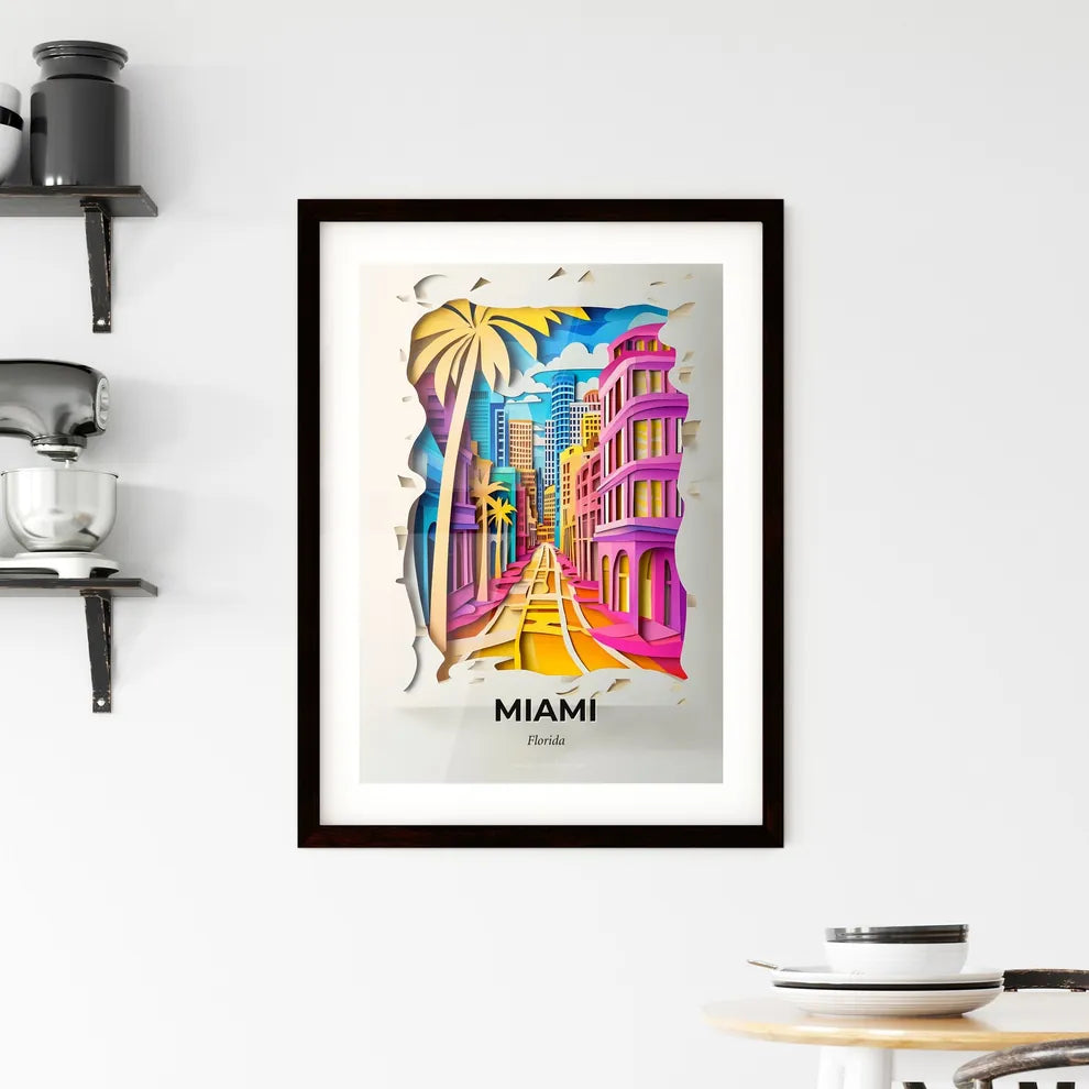 Vivid Miami, Florida, Framed Wall Art