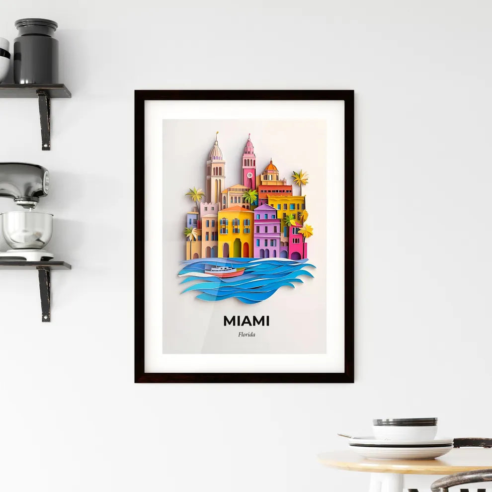 Vivid Miami, Florida, Framed Wall Art