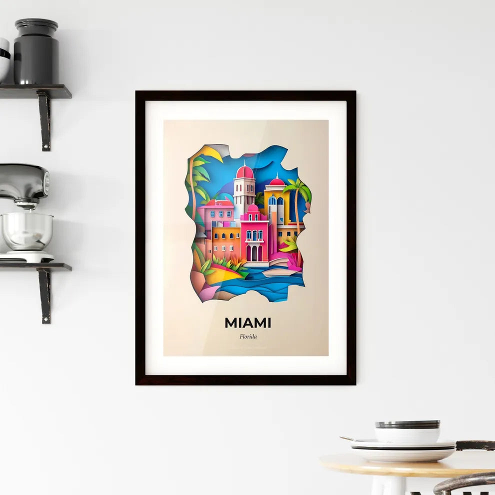 Vivid Miami, Florida, Framed Wall Art