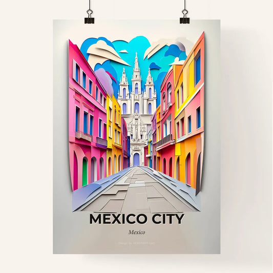 Vivid Mexico City, Mexico, Colorful Poster
