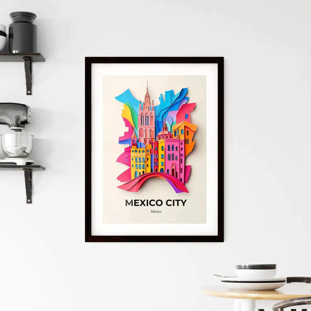 Vivid Mexico City, Mexico, Framed Wall Art