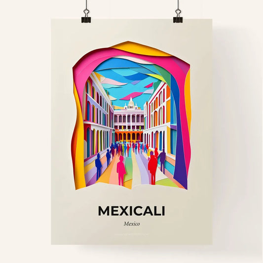 Vivid Mexicali, Mexico, Colorful Poster