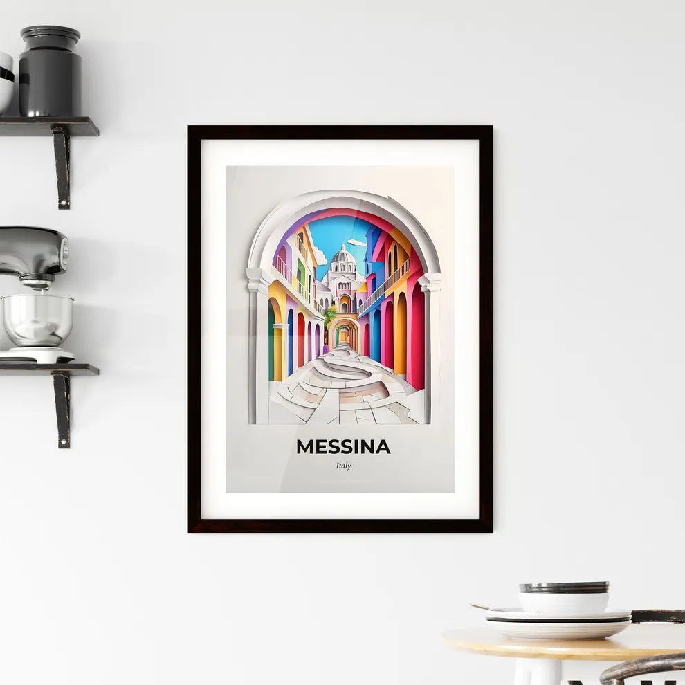 Vivid Messina, Italy, Framed Wall Art