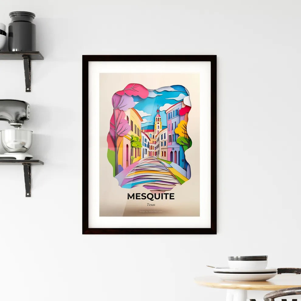 Vivid Mesquite, Texas, Framed Wall Art