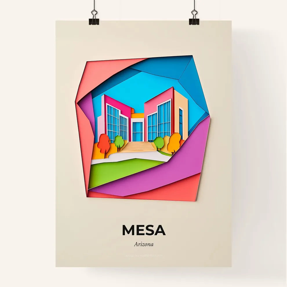 Vivid Mesa, Arizona, Colorful Poster